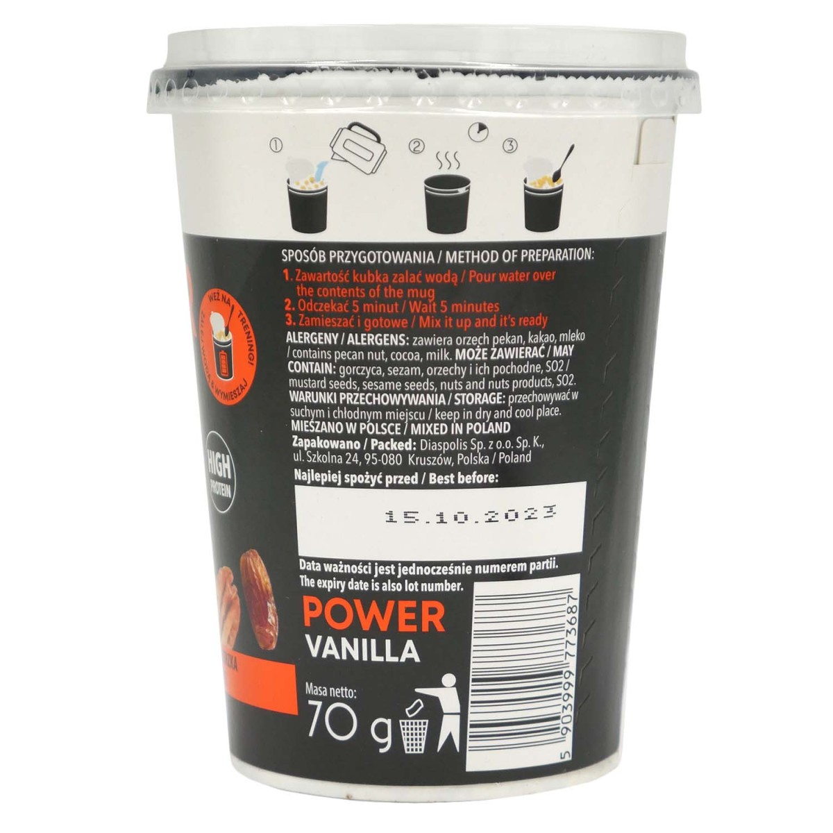 Jaglanka musli wanilia 70g